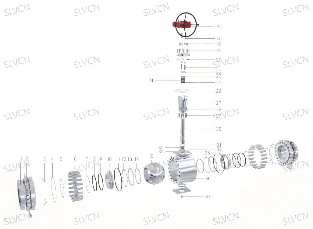 Ball valve structure Ball valve structure