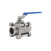 Manual 3 Pcs Weld Ball Valve