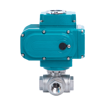 Electric 3 Way Thread Ball Valve