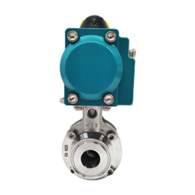 Pneumatic Sanitary Stainless Steel Butterfly Valve