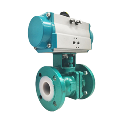 Pneumatic Fluorine-lined Ball Valve