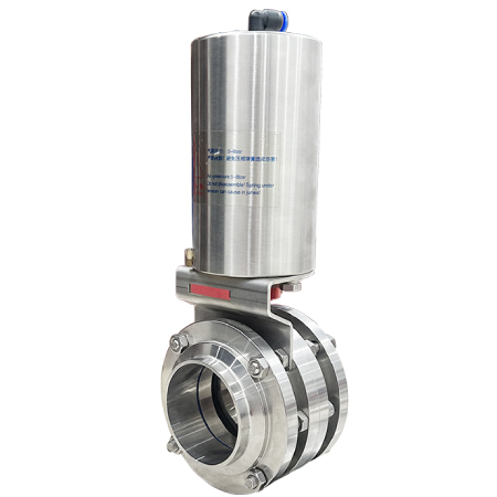 Sanitary Stainless Steel Pneumatic Butterfly Valve