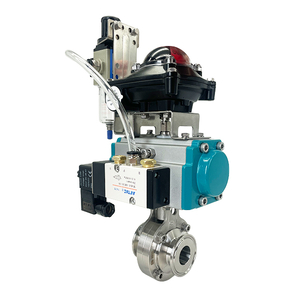 Pneumatic Clamp Butterfly Valve with Limit Switch