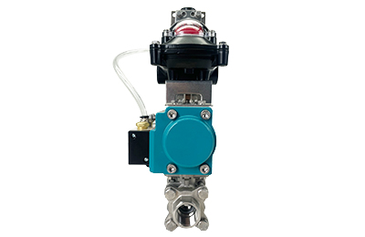 Pneumatic Threaded Ball Valve with Limit Switch