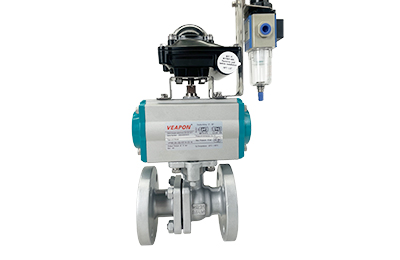 Pneumatic Carbon Steel Flanged Ball Valve with Limit Switch