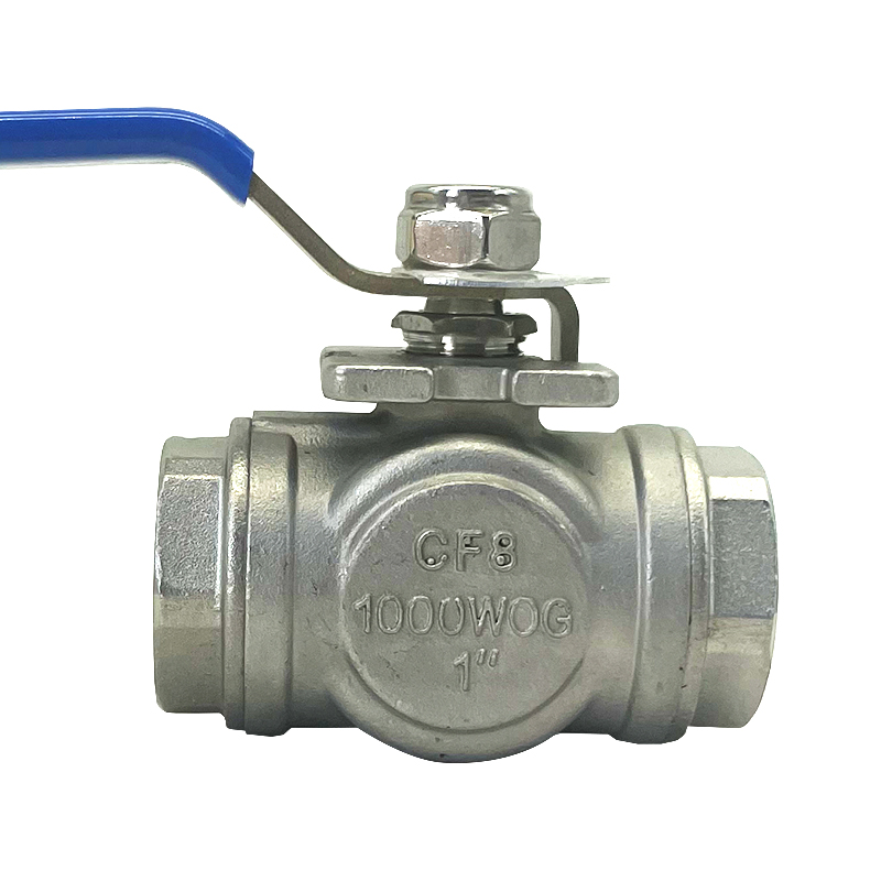 Manual 3-way Threaded Ball Valve 