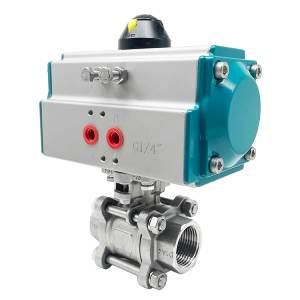 Pneumatic 2 Way Threaded Ball Valve