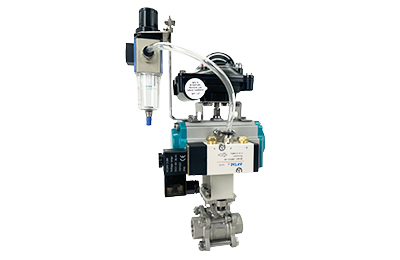 Pneumatic High-Temperature Threaded Ball Valve with Limit Switch