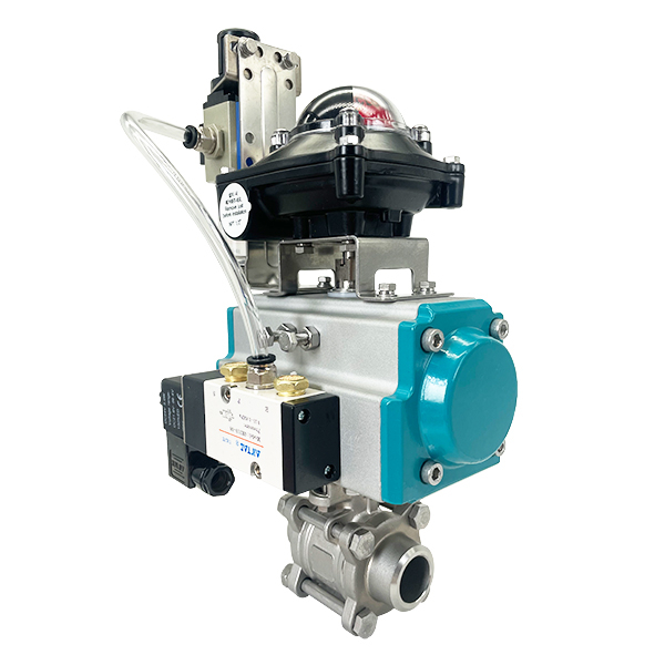 Pneumatic Butt Weld Ball Valve with Limit Switch