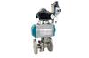 Pneumatic Flanged Ball Valve with Limit Switch