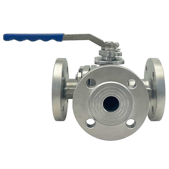  Manual 3-Way Flange Ball Valve