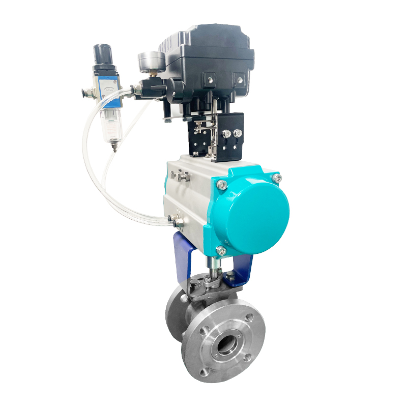 V Type Ball Valve with Pneumatic Actuator