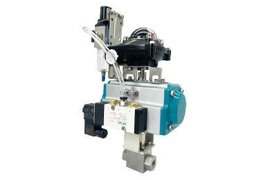 Pneumatic High-Pressure Ball Valve with Limit Switch