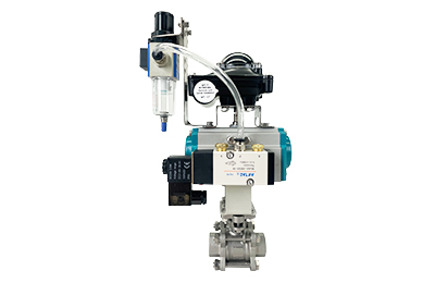 Pneumatic High-Temperature Threaded Ball Valve with Limit Switch