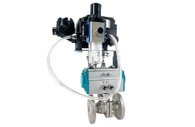 Pneumatic Carbon Steel Flanged Ball Valve with Positioner