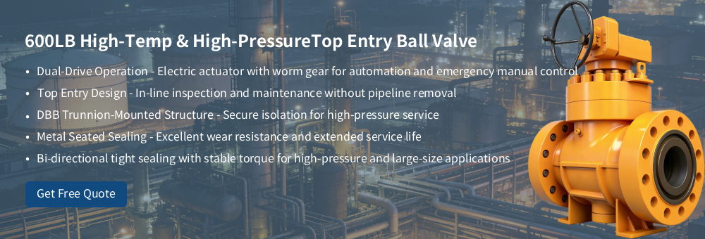 Top Entry Ball Valve Banner