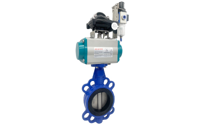 Pneumatic Wafer Butterfly Valve with Limit Switch