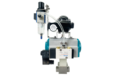 Pneumatic High-Pressure Ball Valve with Limit Switch