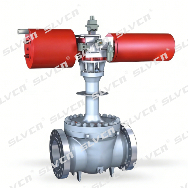 Scotch Yoke Fixed Trunnion-Mounted Top Entry Ball Valve with DBB Structure