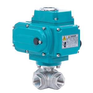 Electric 3 Way Threaded Ball Valve