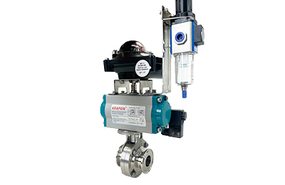 Pneumatic Clamp Butterfly Valve with Limit Switch