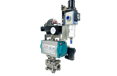 Pneumatic Threaded Ball Valve with Limit Switch