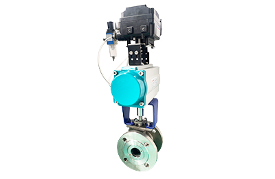 Pneumatic V-Port Ball Valve With Positioner