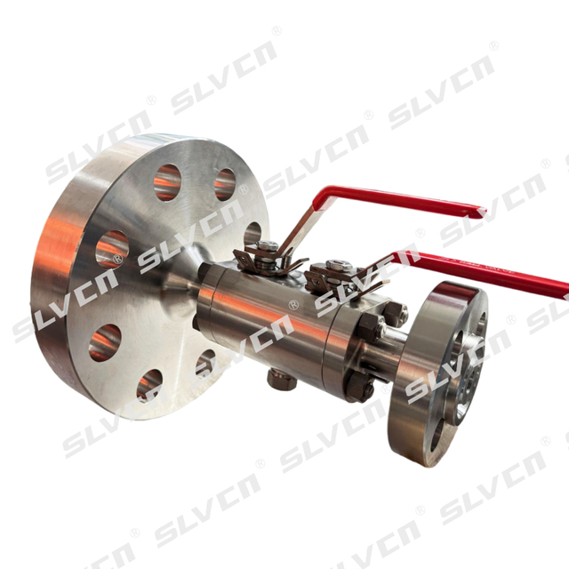 Reducing Flanged Double Block and Bleed Twin Ball Valve