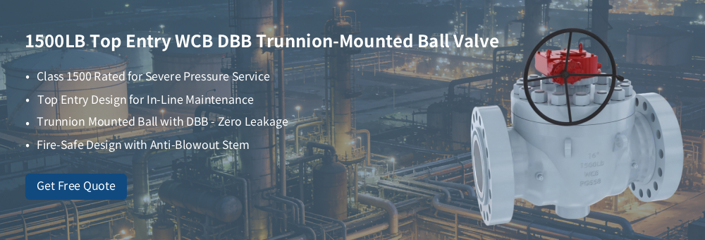 Class 1500 Top Entry Ball Valve