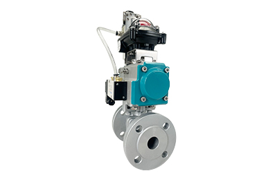 Pneumatic Carbon Steel Flanged Ball Valve with Limit Switch