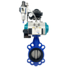 Pneumatic Wafer Butterfly Valve with Limit Switch