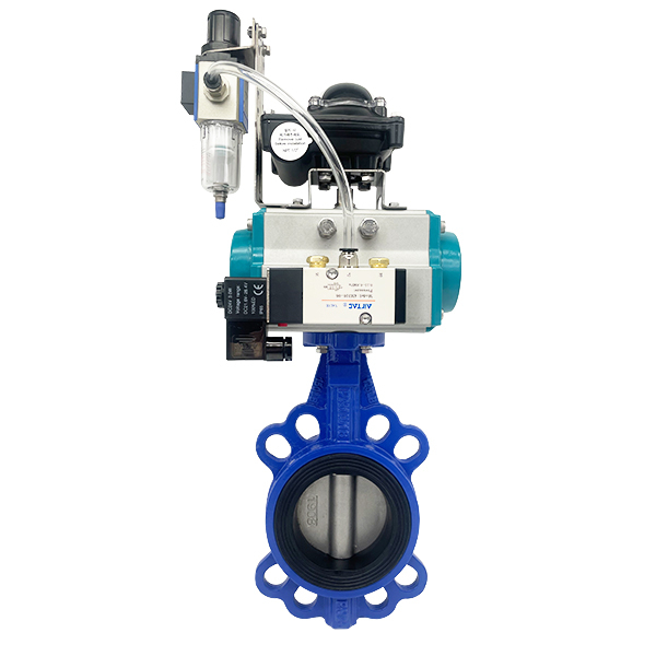 Pneumatic Wafer Butterfly Valve with Limit Switch