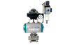 Pneumatic Threaded Ball Valve with Limit Switch