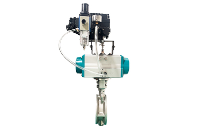 Pneumatic Metal-Seated Butterfly Valve with Positioner