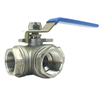 Manual 3-way Threaded Ball Valve 