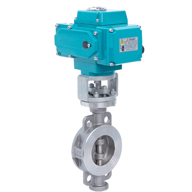 Triple Offset Butterfly Valve with Electric Actuator