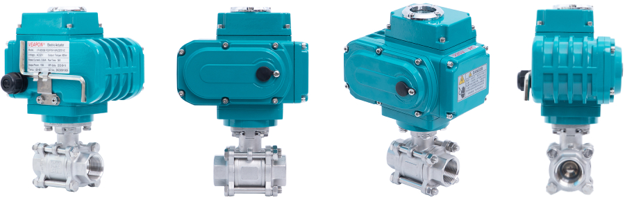 BSP NPT Threaded 2 Way Electric Thread Ball Valve