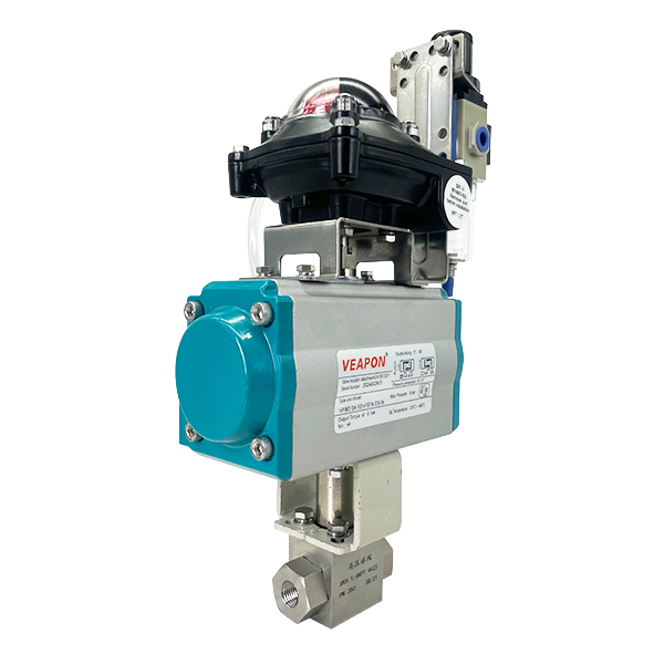 Pneumatic High-Pressure Ball Valve with Limit Switch