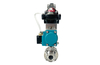 Pneumatic Clamp Butterfly Valve with Limit Switch