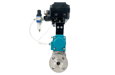 Pneumatic Carbon Steel Flanged Ball Valve with Positioner