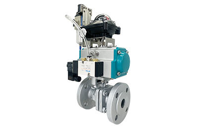 Pneumatic Carbon Steel Flanged Ball Valve with Limit Switch