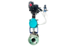 Pneumatic V-Port Ball Valve With Positioner