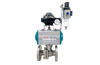 Pneumatic Flanged Ball Valve with Limit Switch