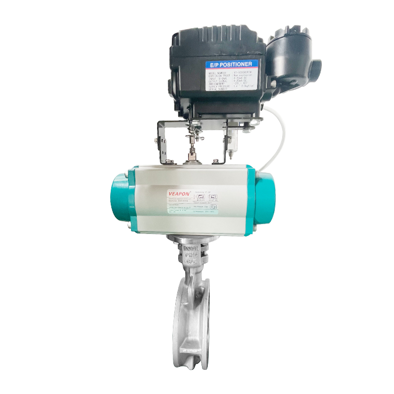 Pneumatic Metal-Seated Butterfly Valve with Positioner
