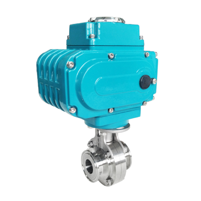 Electric Sanitary Stainless Steel Butterfly Valve