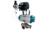 Pneumatic 3-Way Clamp Ball Valve with Positioner