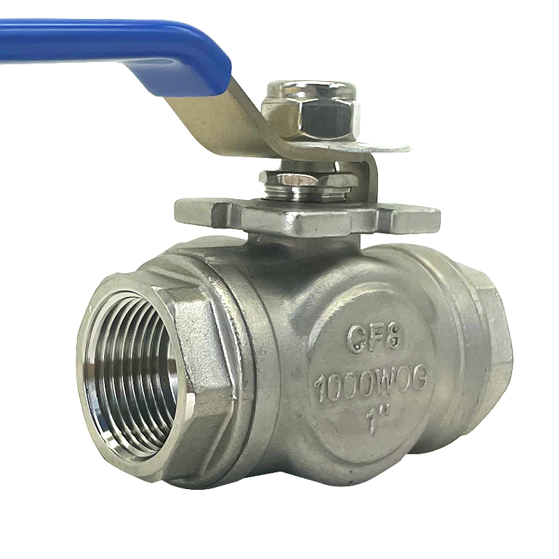 Manual 3-way Threaded Ball Valve 