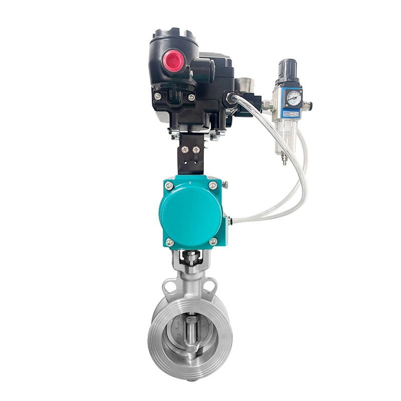 Metal-Seated Butterfly Valve with Positioner