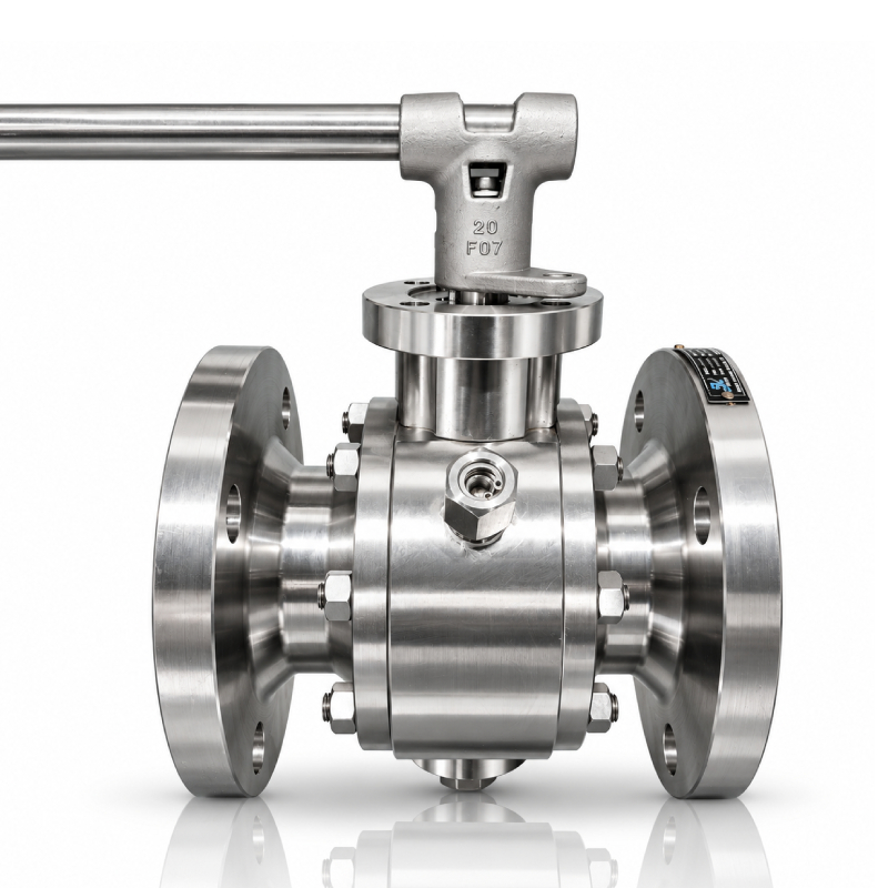 F316 Forged Reduced Bore Trunnion Ball Valve with Flanged Ends