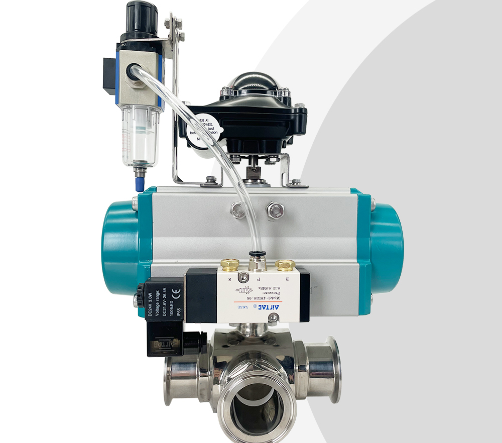 Sanitary 3 Way Ball Valve